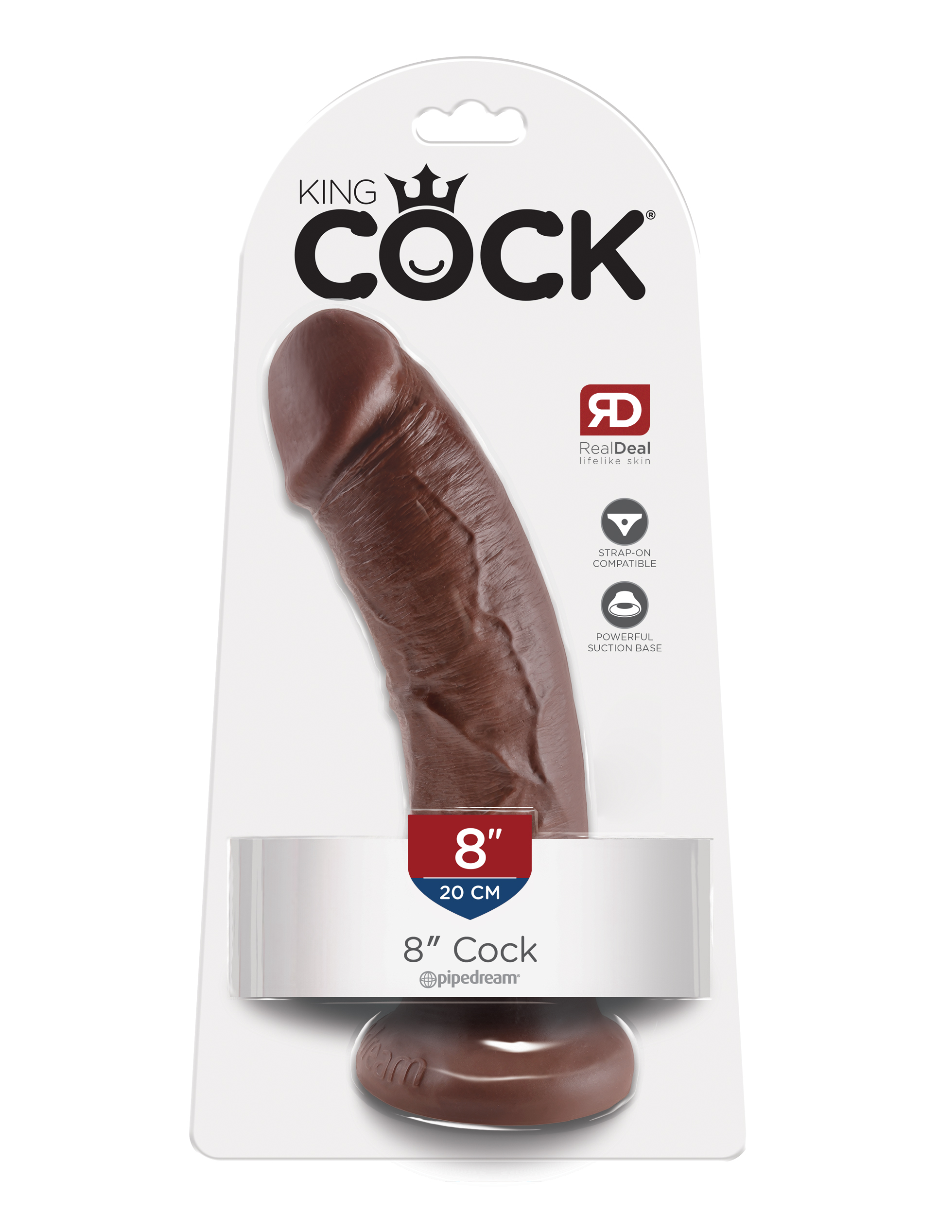 king cock 8 inch cock brown king cock 8 inch cock brown