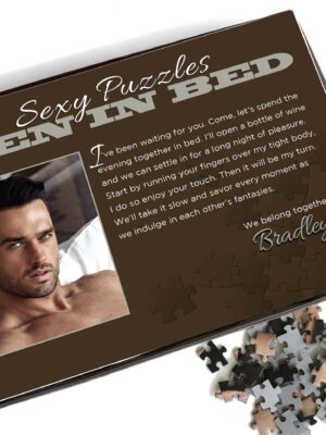 sexy puzzles men in bed bradley