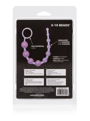x 10 beads purple