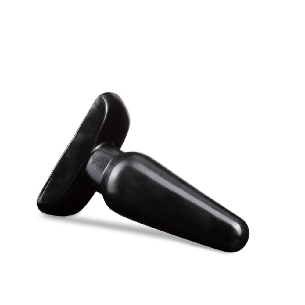 anal adventures basic anal plug medium black