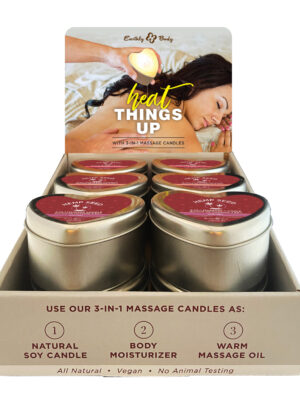 12 pc. valentine candle display with tester