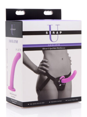 navigator silicone g spot dildo with harness navigator silicone g spot dildo with harness