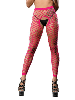 all over mesh crotchless leggings one size pink all over mesh crotchless leggings one size pink