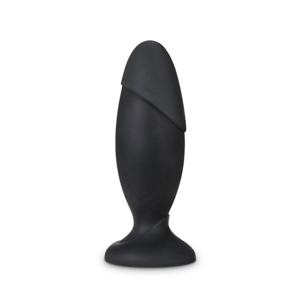 anal adventures platinum silicone rocket plug black