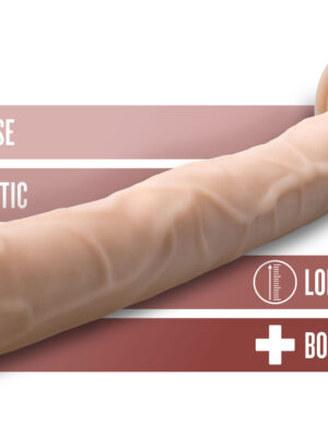 dr. skin 19 inch dildo beige