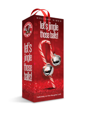 holiday vibes naughty list gift let's jingle those balls tight textured stroker