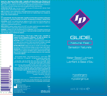 id glide water based lubricant 4 oz travel tube