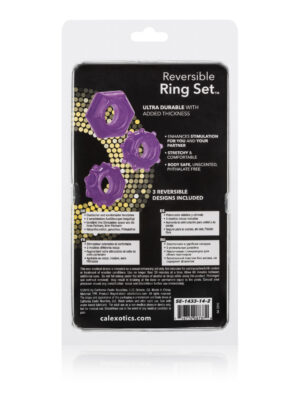 reversible ring set purple