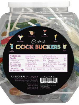 cocktail cock suckers fish bowl 72 suckers