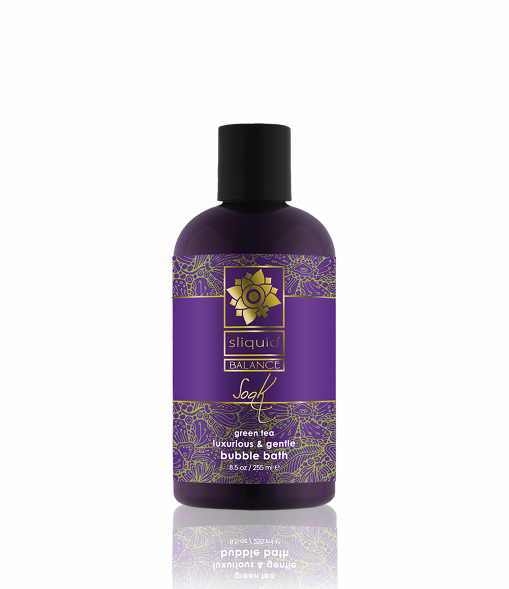 sliquid soak bubble bath green tea