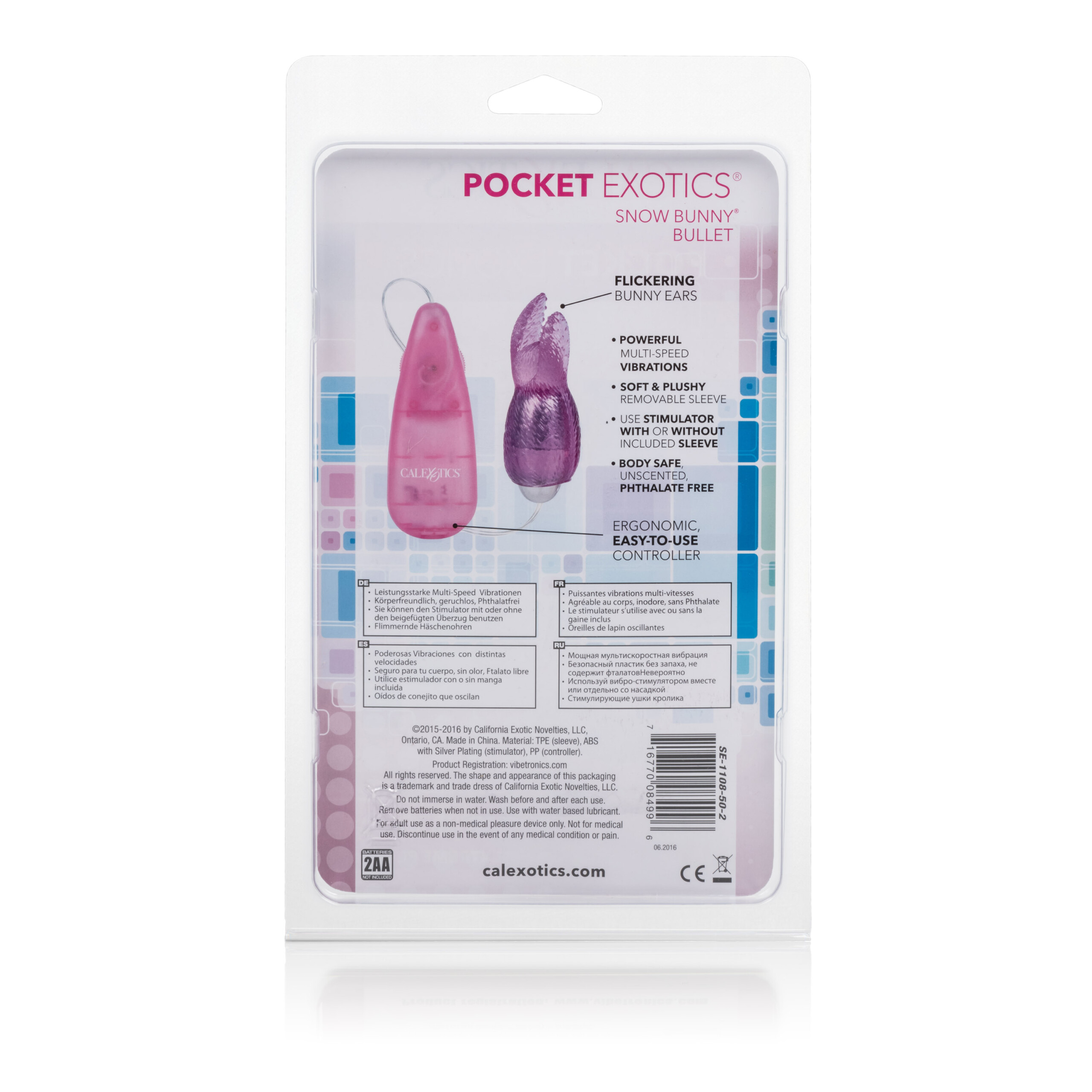 pocket exotics snow bunny bullet pink