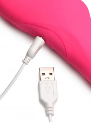 mighty thrust thrusting and vibrating strapless strap on with remote pink