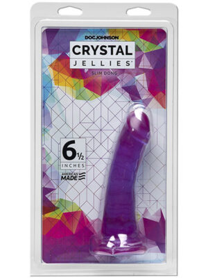 crystal jellies 6.5 inch slim dong