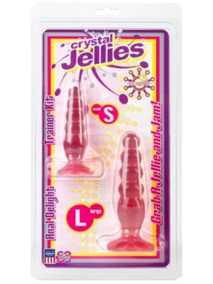 crystal jellies anal delight trainer kit pink