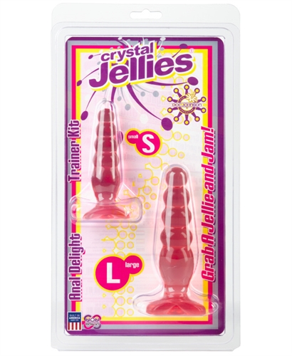 crystal jellies anal delight trainer kit pink crystal jellies anal delight trainer kit pink