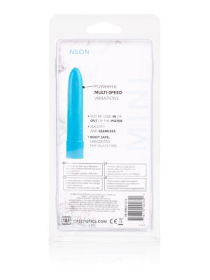 mini neon multi speed vibe 4.5 inches blue