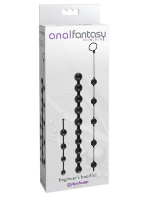 anal fantasy collection beginners bead kit black