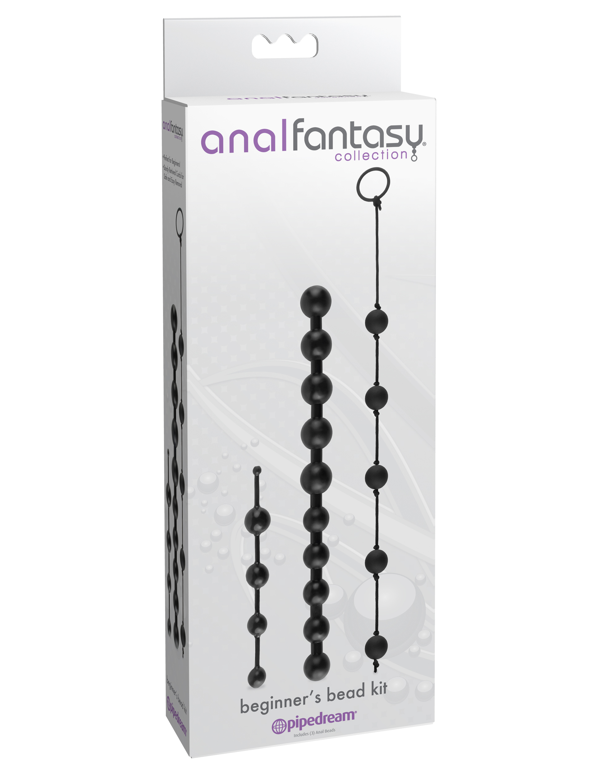 anal fantasy collection beginners bead kit black anal fantasy collection beginners bead kit black