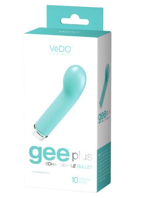 gee plus rechargeable mini vibe tease me turquoise