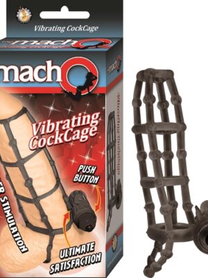 the macho vibrating cockcage black