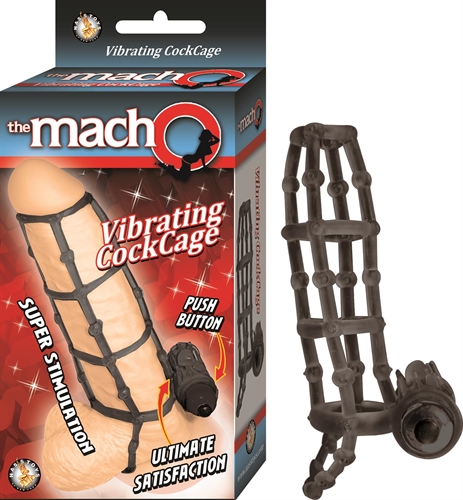 the macho vibrating cockcage black