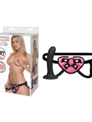 lux fetish strap on and 6" dildo set