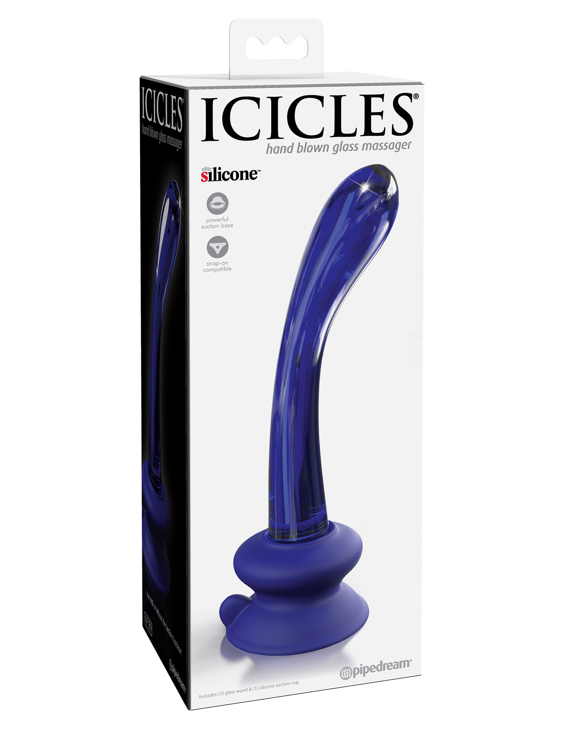 icicles no. 89 with silicone suction cup blue icicles no. 89 with silicone suction cup blue