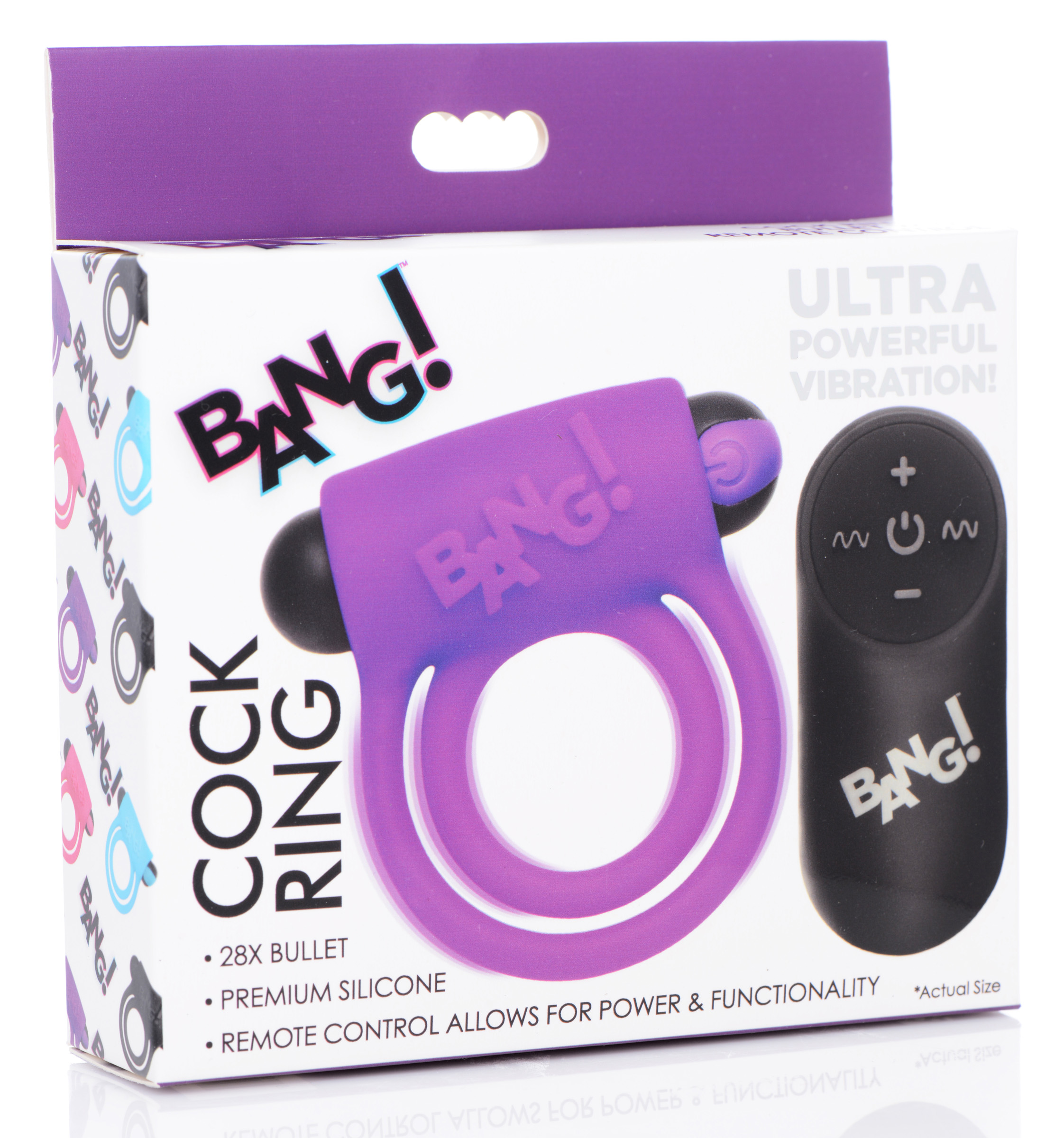 bang silicone cock ring and bullet with remote control purple bang silicone cock ring and bullet with remote control purple