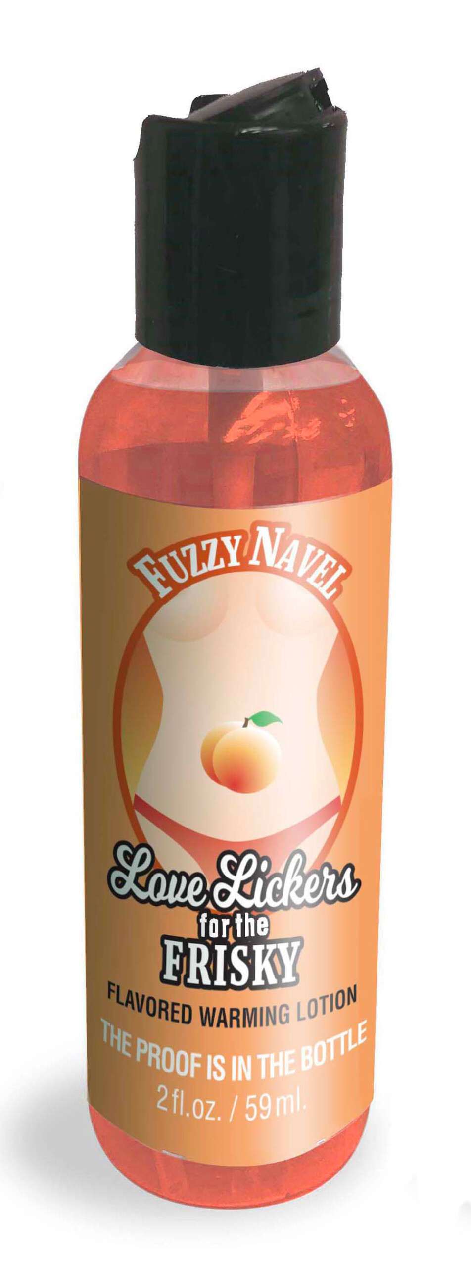love lickers massage oil fuzzy navel 1.76 fl. oz.