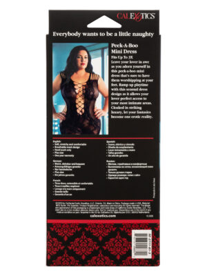 scandal plus size peek a boo mini dress plus size black