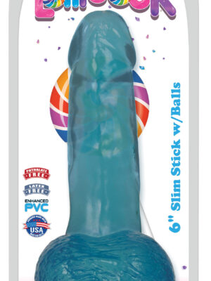 lollicock 6 inch slim stick with balls berry ice