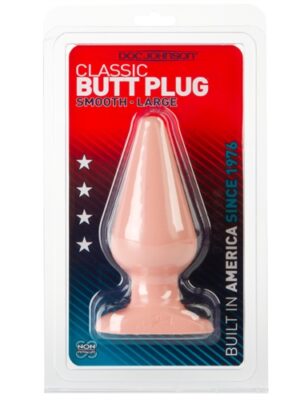 classic butt plug smooth large white