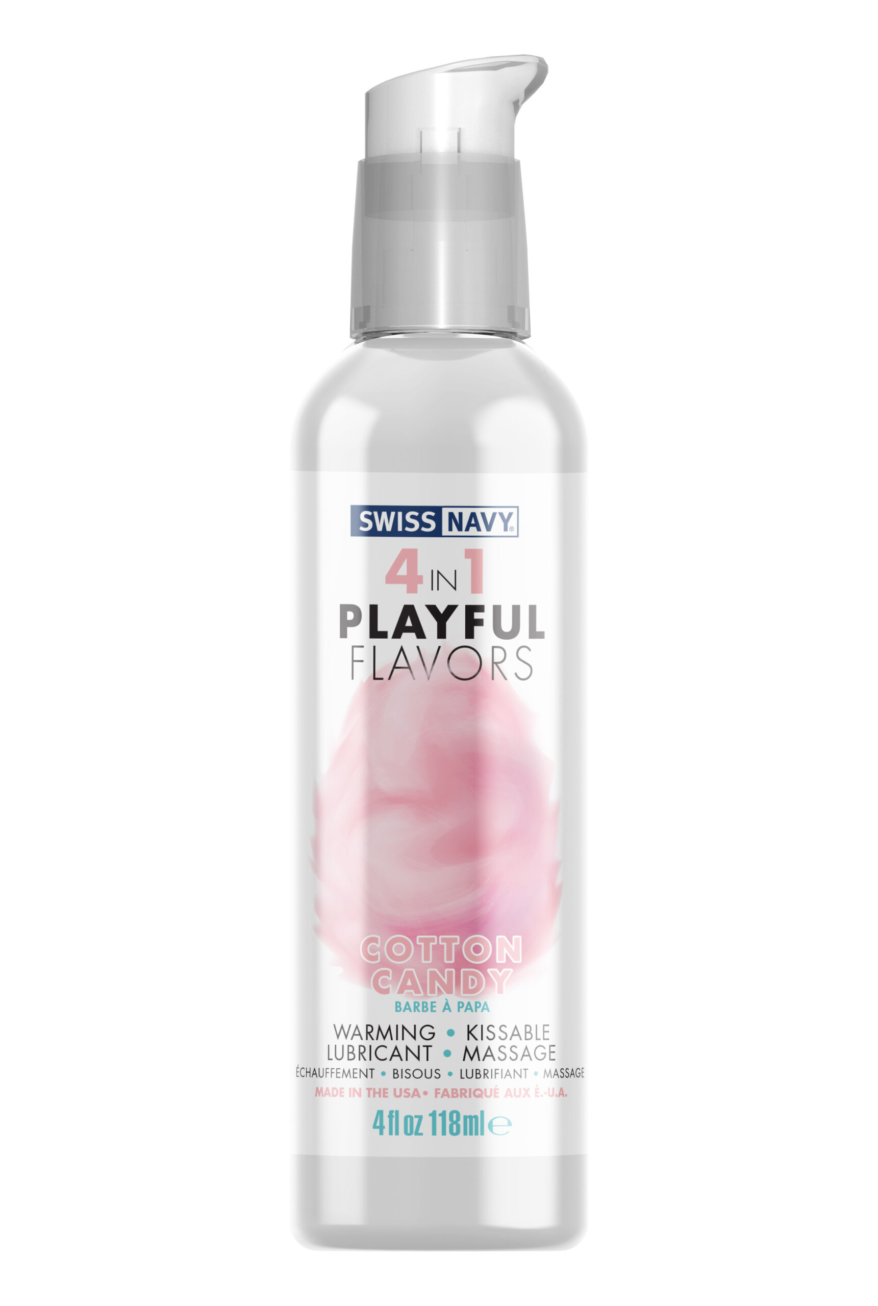 swiss navy 4 in 1 playful flavors cotton candy 4 oz