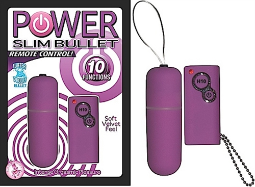 power slim bullet remote control purple