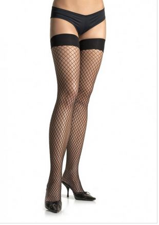 spandex industrial net thigh highs black spandex industrial net thigh highs black