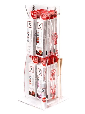 x on the lips buzzing lip balm 16 piece tower display assorted flavors
