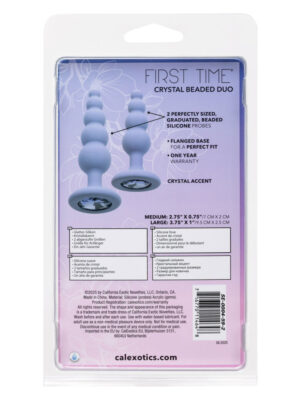 first time crystal beaded duo purple first time crystal beaded duo purple