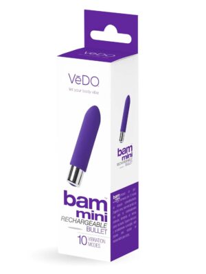 bam mini rechargeable bullet vibe indigo
