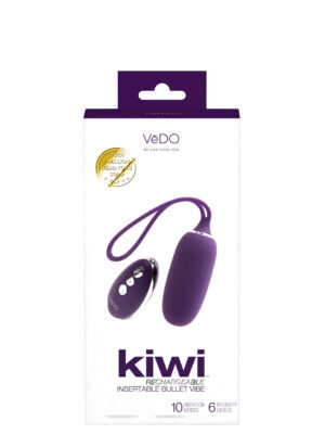 kiwi rechargeable insertable bullet deep purple