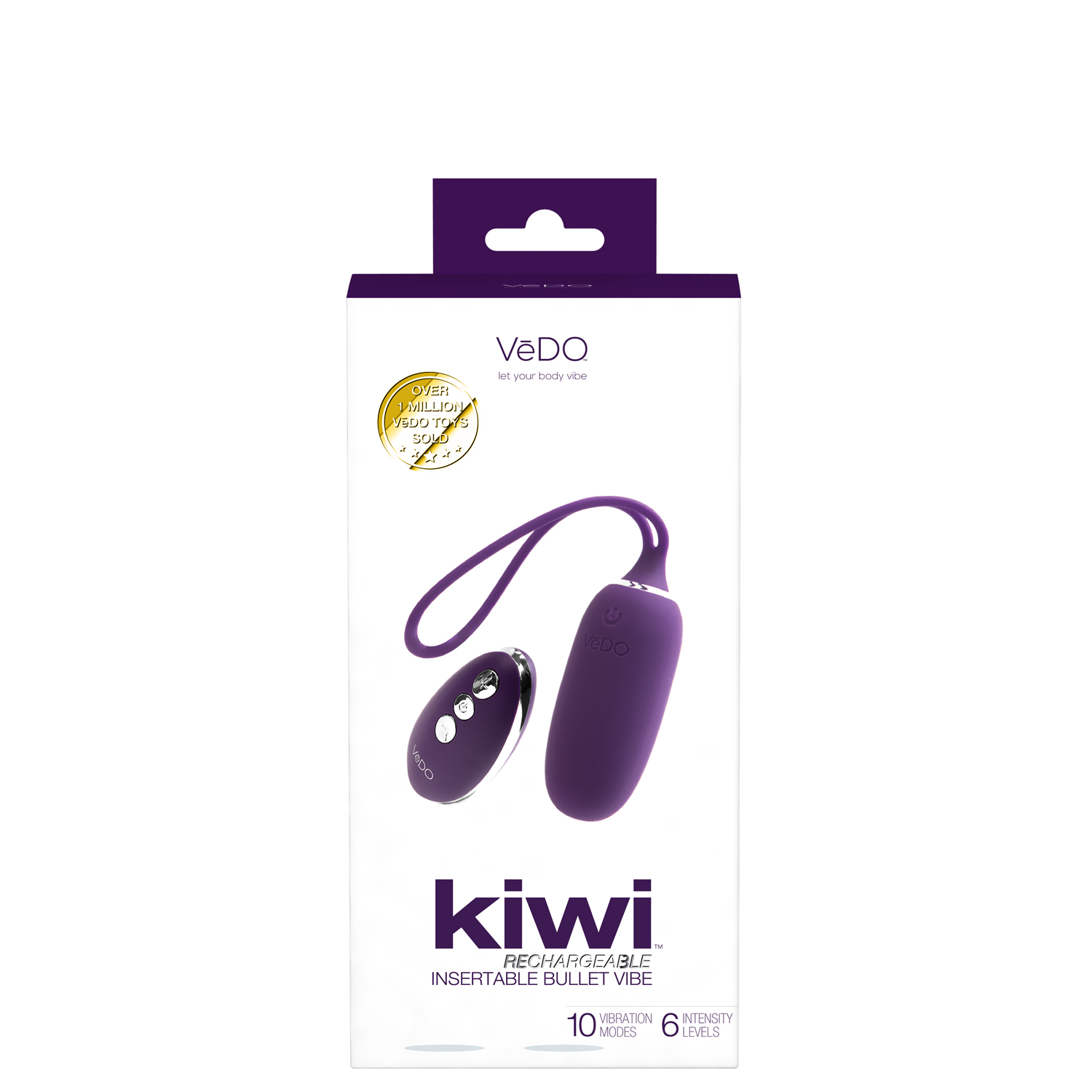 kiwi rechargeable insertable bullet deep purple