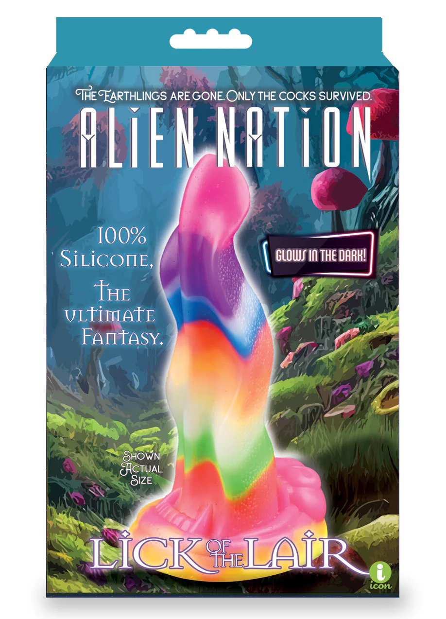 alien nation lick of the lair silicone glow in the dark creature dildo multicolor alien nation lick of the lair silicone glow in the dark creature dildo multicolor