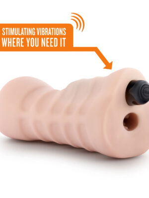 enlust nicole vibrating stroker beige