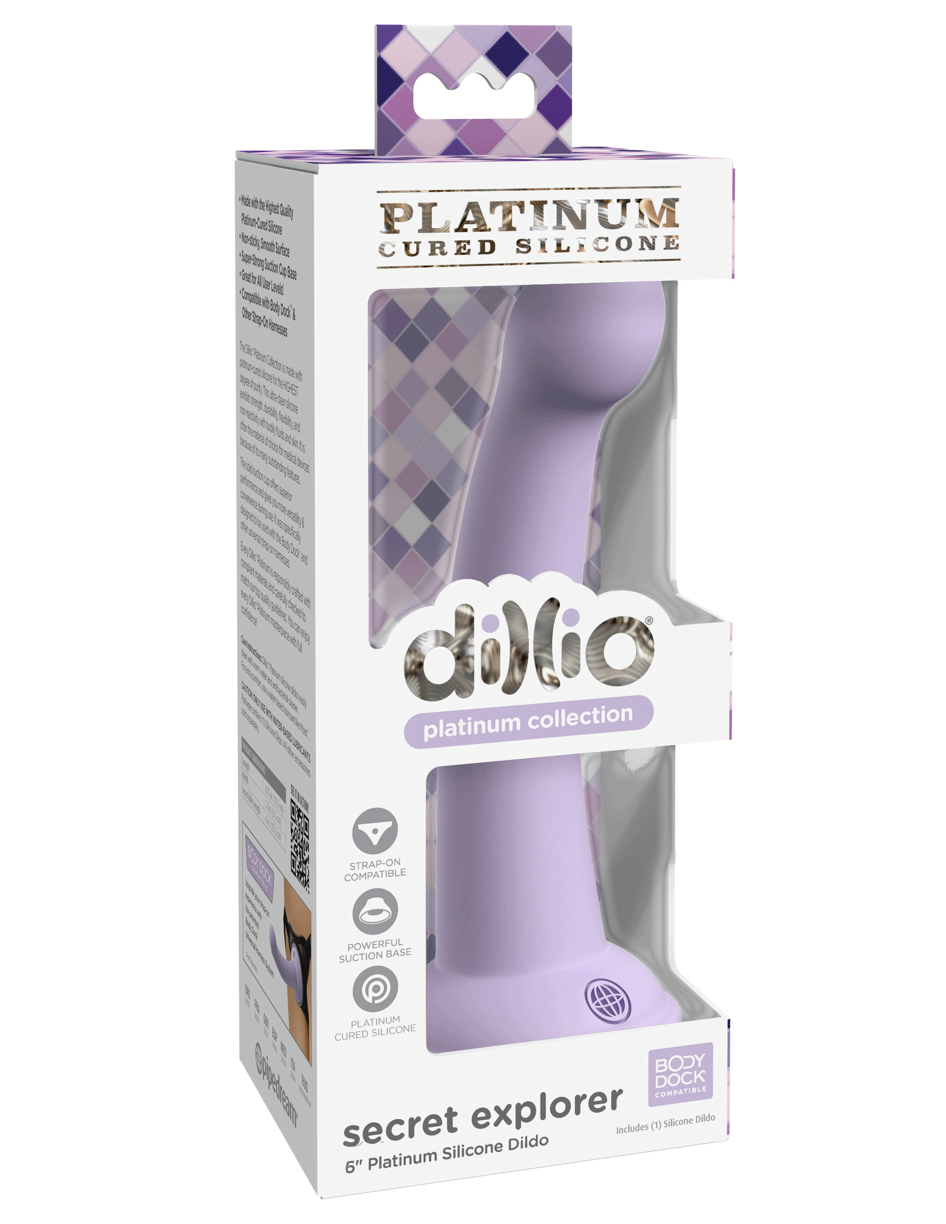 dillio platinum secret explorer 6 inch dildo purple dillio platinum secret explorer 6 inch dildo purple