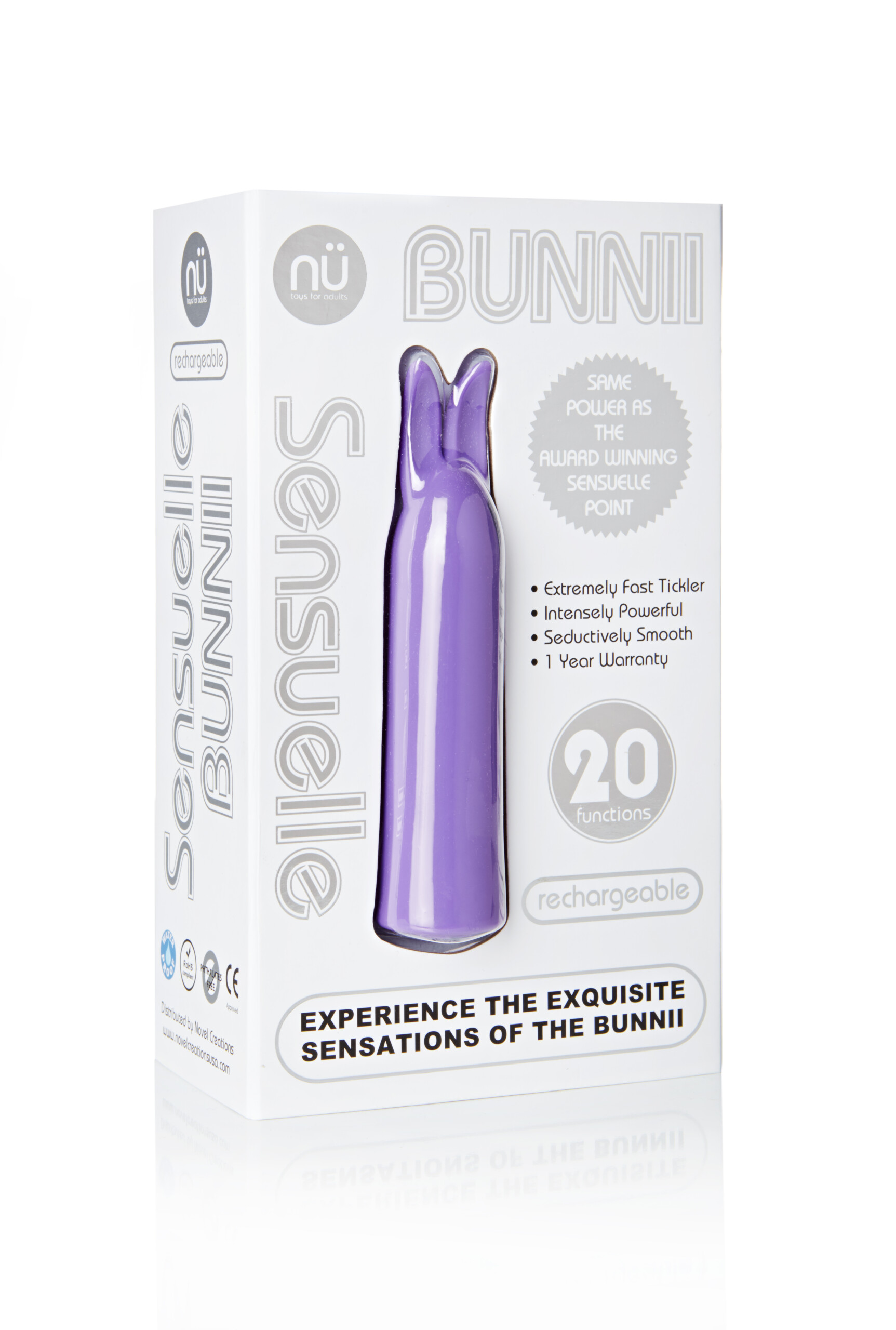 sensuelle bunnii 20 function vibe purple
