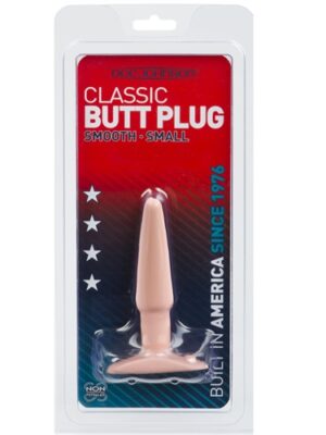 classic butt plug smooth small white