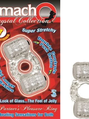 the macho crystal collection partners pleasure ring clear