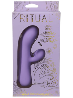 ritual aura rechargeable silicone rabbit vibe lilac