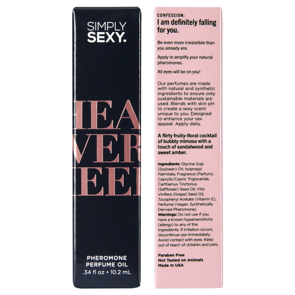 simply sexy head over heels pheromone perfume oil roll on .34oz | 10.2ml