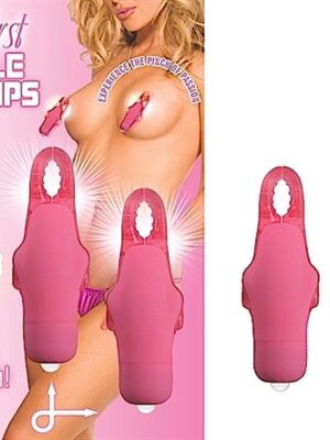 my first nipple clamps pink