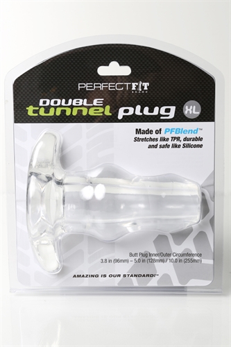 double tunnel plug xl clear double tunnel plug xl clear